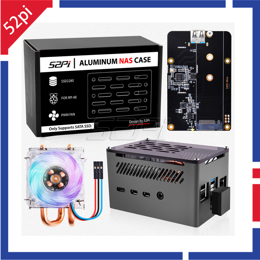Argon One V3 M.2 Nvme Case - Carcasa Raspberry Pi 4 de 52Pi,