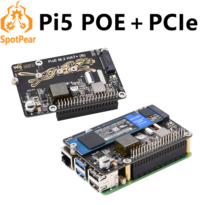 Argon One V3 M.2 Nvme Case - Raspberry Pi 5 PoE Power y