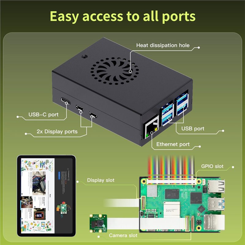 T23C Kit de Inicio Irasptek pa - Raspberry Pi 5 8Gb Board reseña y precio
